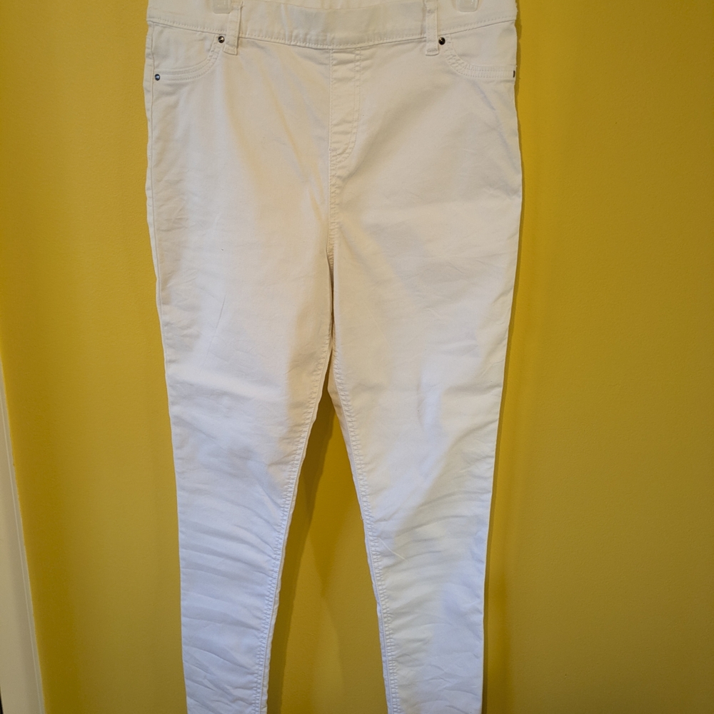 George Cream High-Waisted Trousers
